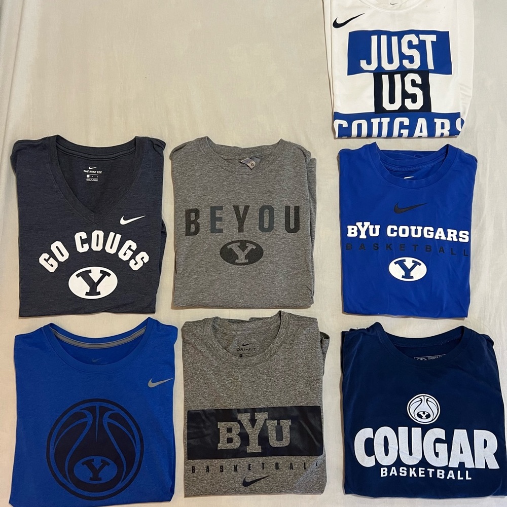 BYU t-shirts in sizes XL-M